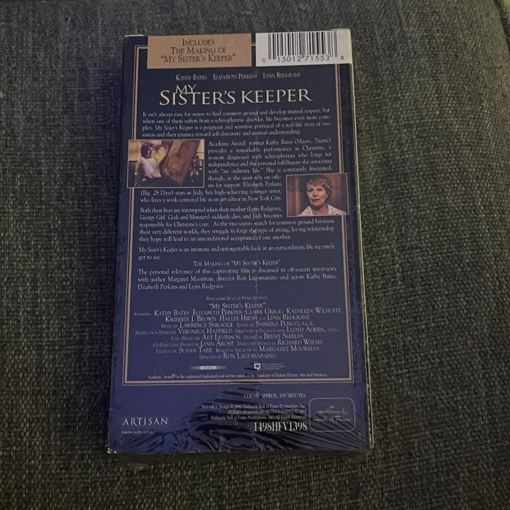 Hallmark Hall of Fame: My Sister’s Keeper (VHS): Brand New & Sealed - Picture 2 of 2